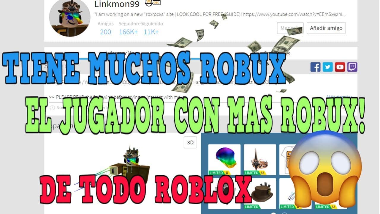 descubre que persona tiene mas robux en roblox